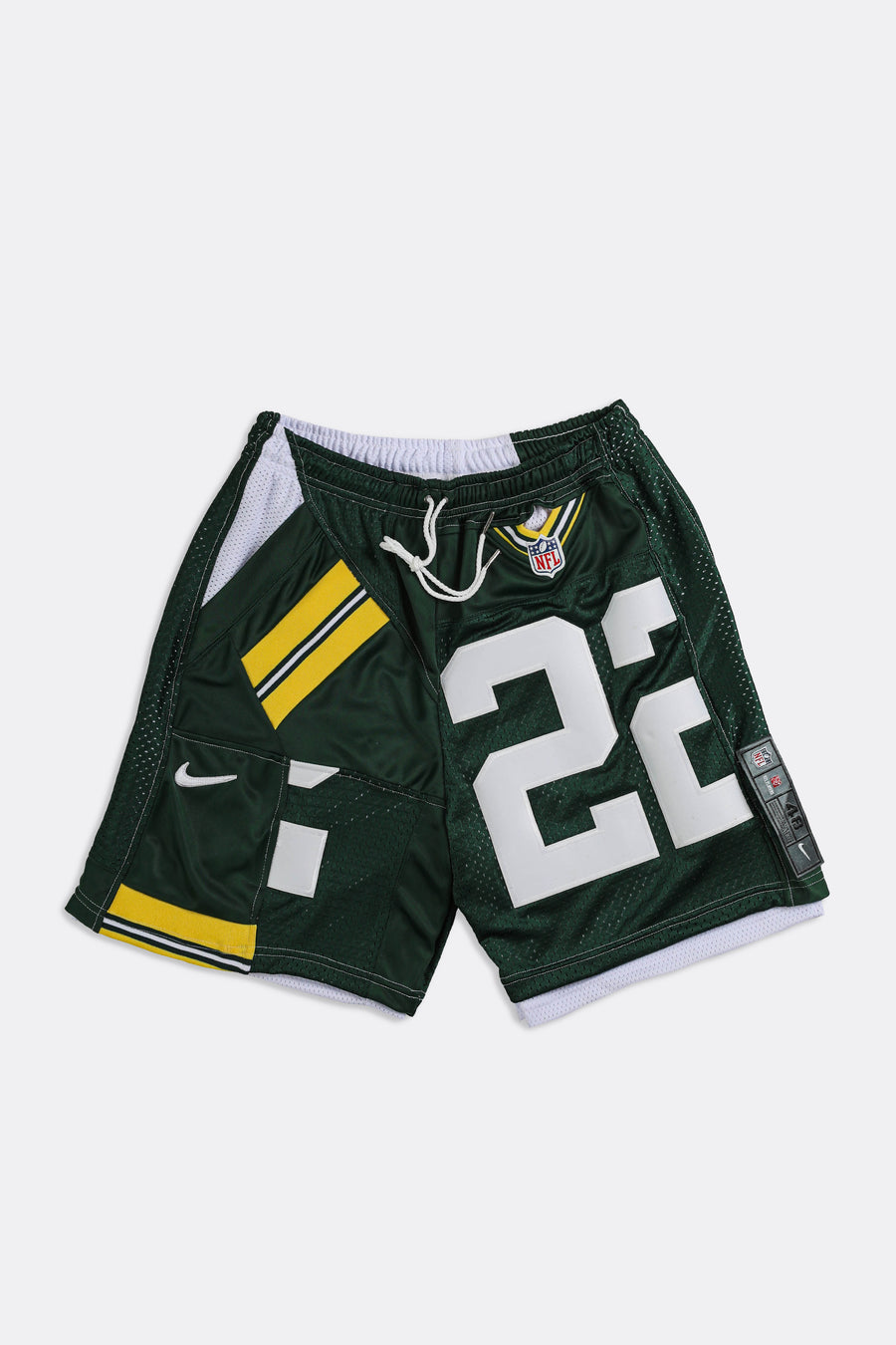 Unisex Rework Packers NFL Jersey Shorts - Women-M, Men-S