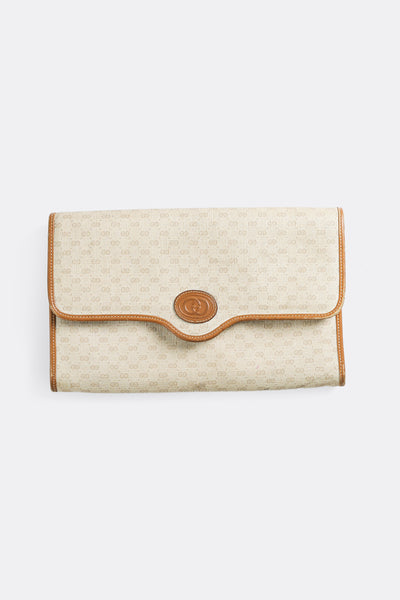 Gucci, Bags, Gucci Vintage Blue Gg Leather Monogram Mini Cosmetic Pouch  Clutch Upcycled As Is