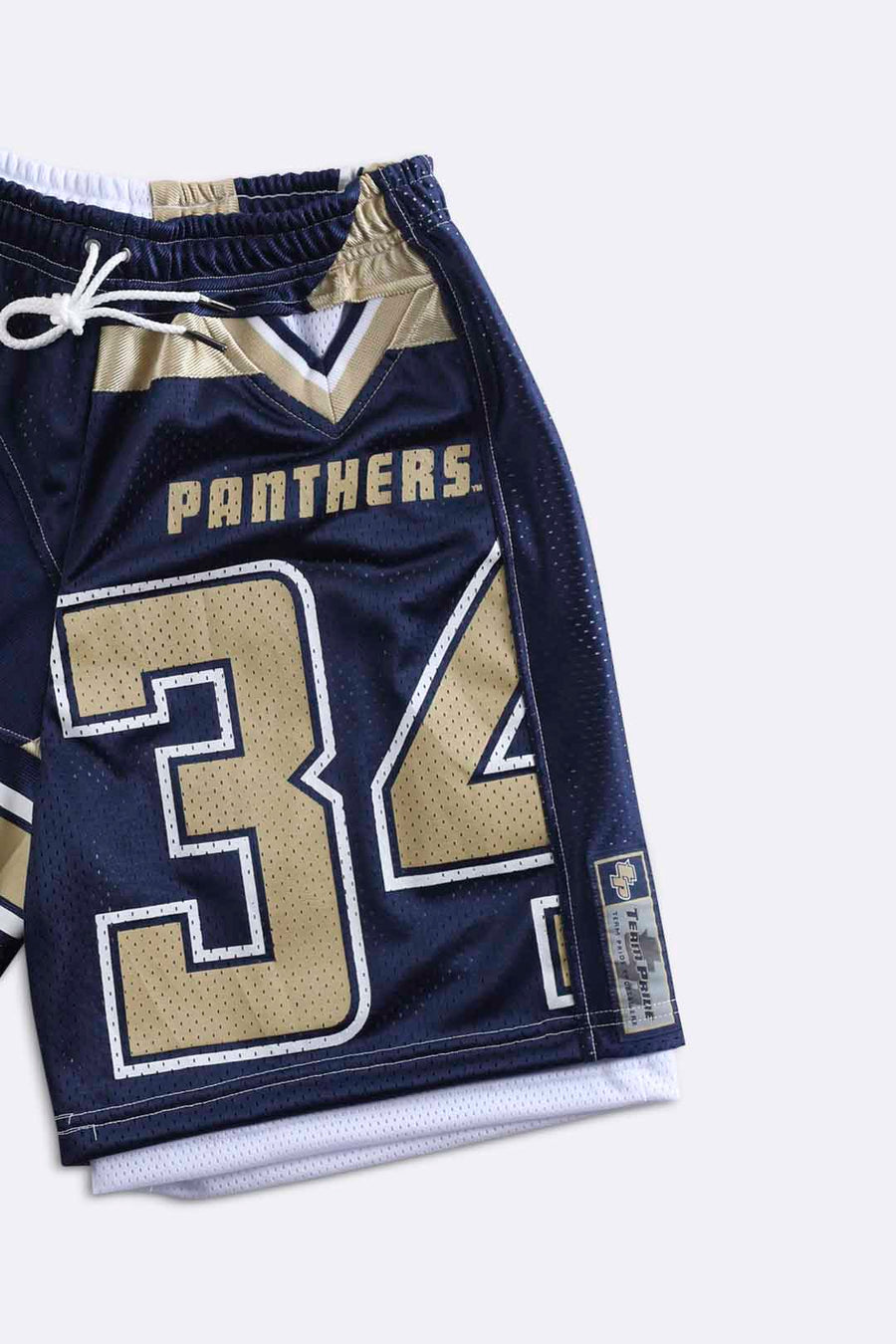 Rework Unisex Panthers NFL Jersey Shorts - Women-S, Men-XS