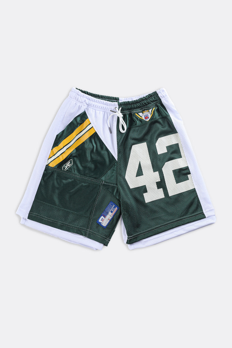 Unisex Rework Packers NFL Jersey Shorts - Women-M, Men-S