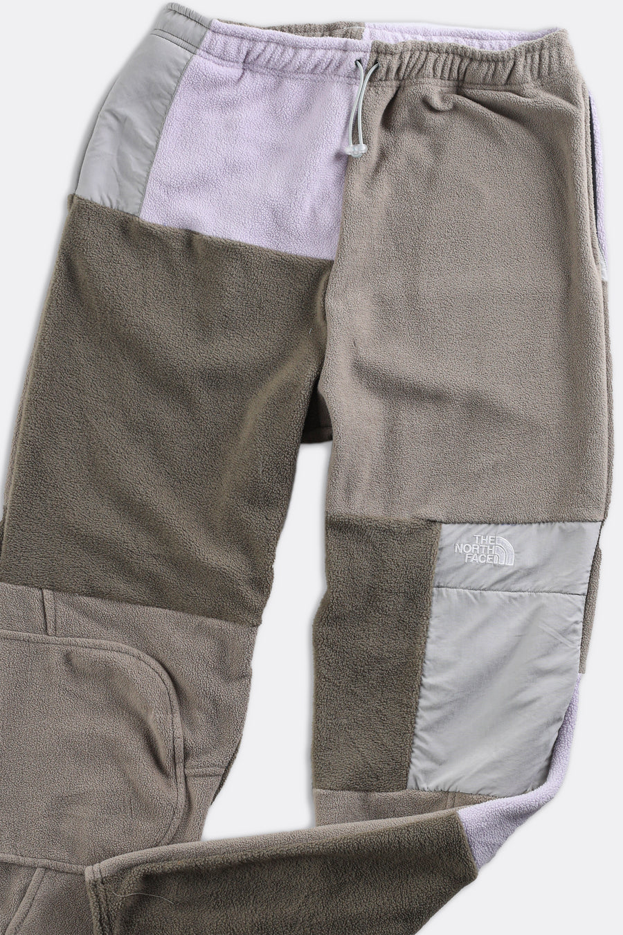 Unisex Rework North Face Patchwork Fleece Pant - Women-M, Men-S