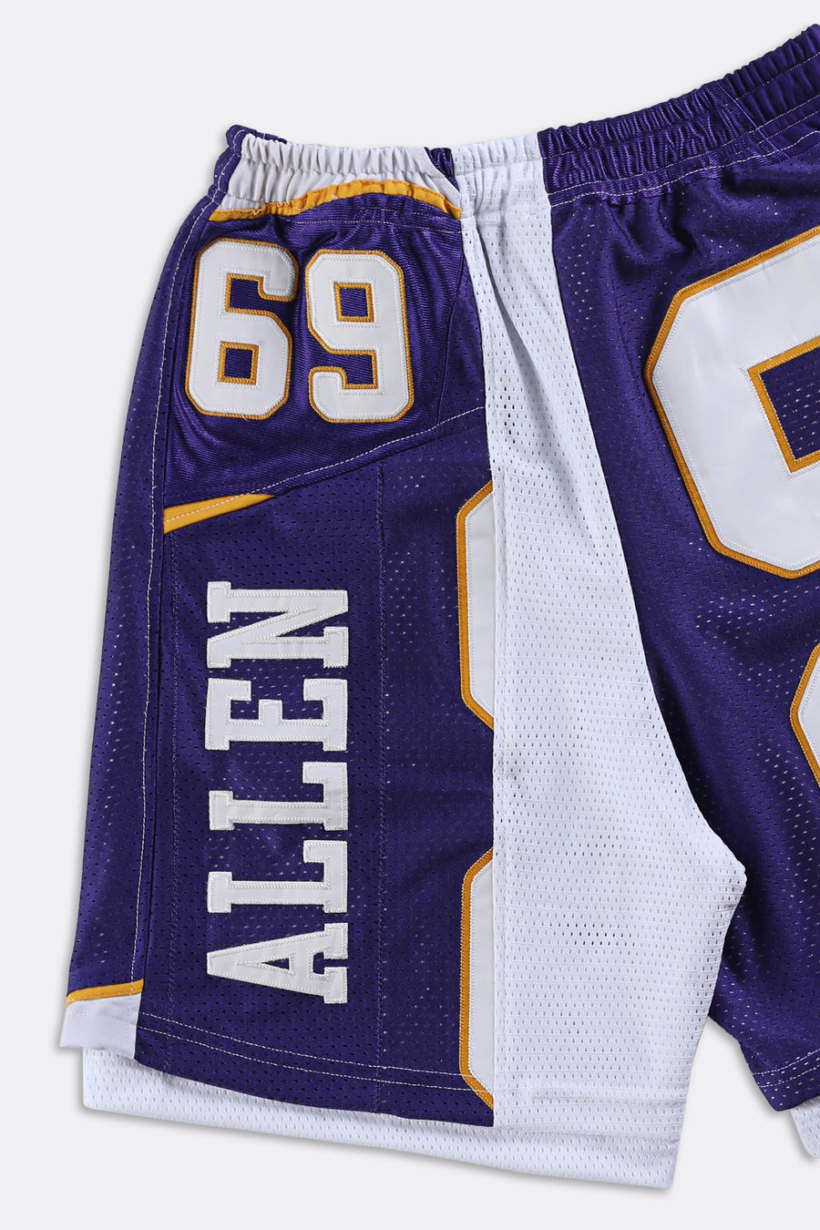 Unisex Rework Vikings NFL Jersey Shorts - Women-XS, Men-XXS