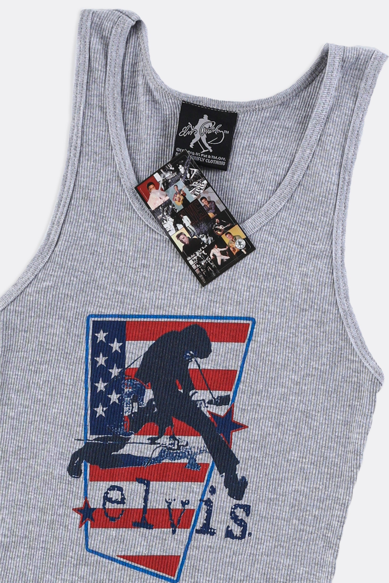 Deadstock Elvis Tank Top - S, M, L, XL-TSHIRTS-vendor-unknown-S-Frankie Collective Rare Vintage Streetwear Reworks
