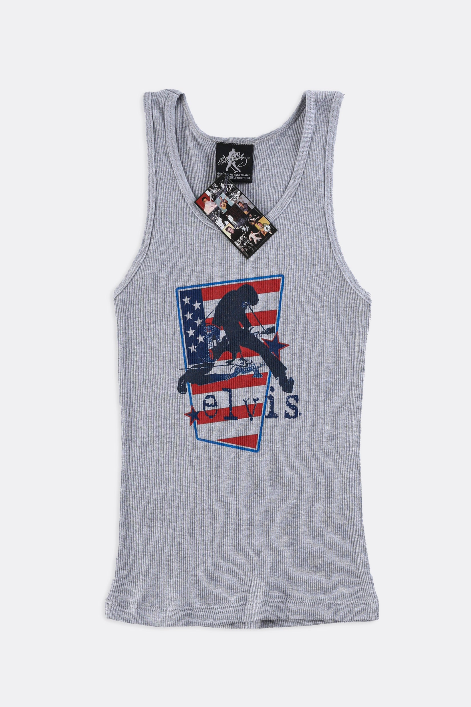 Deadstock Elvis Tank Top - S, M, L, XL-TSHIRTS-vendor-unknown-S-Frankie Collective Rare Vintage Streetwear Reworks
