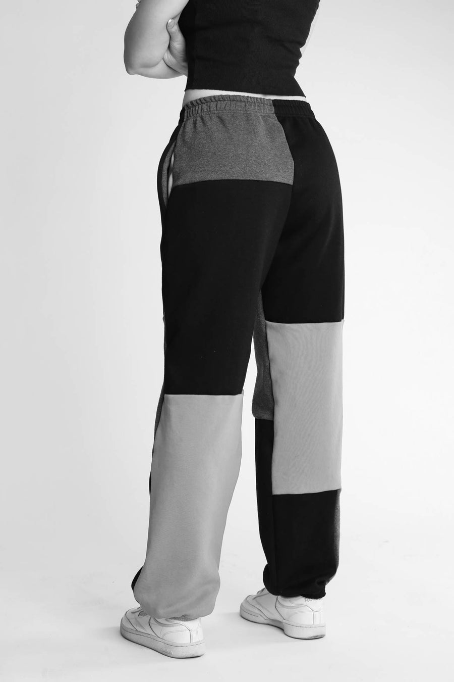 Unisex Patchwork Adidas Sweatpants - Women-M, Men-S