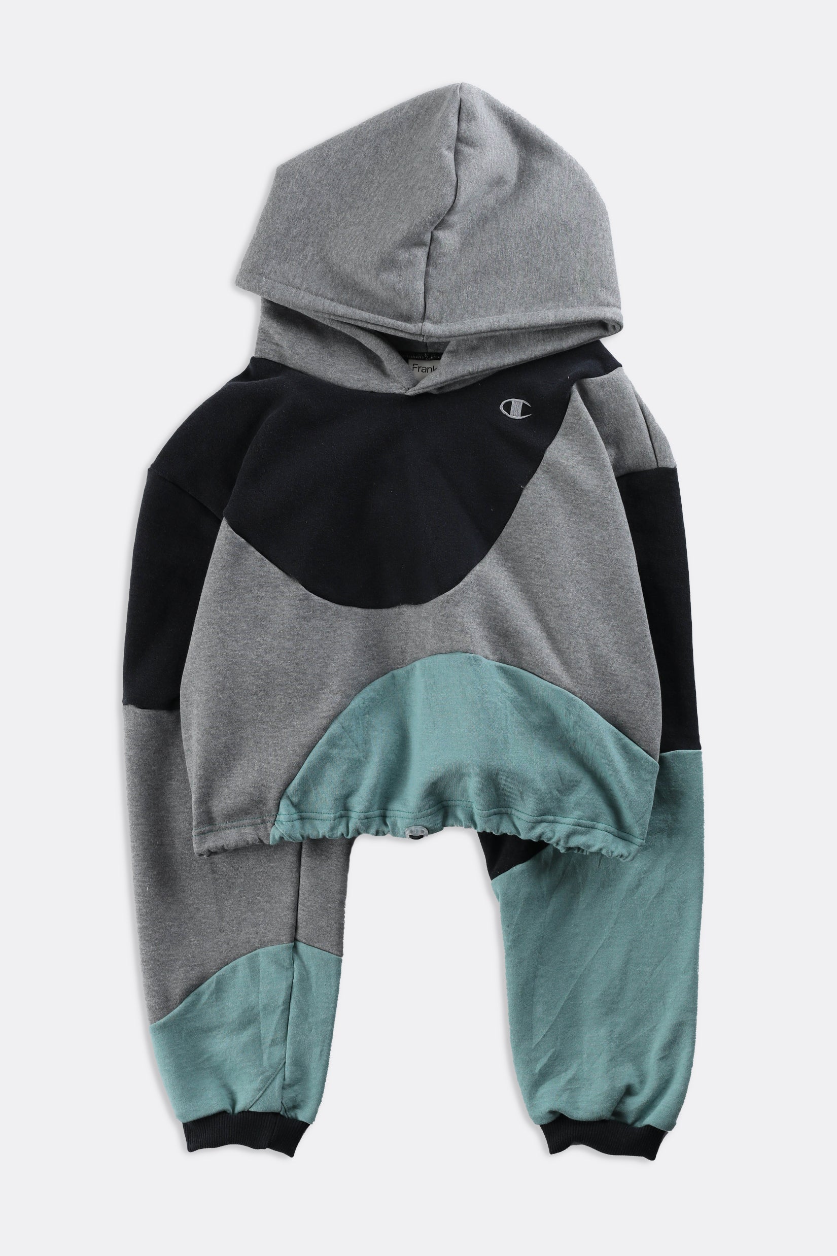 Rework Champion Wave Crop Sweatshirt - L-SWEATERS-Champion-Frankie Collective