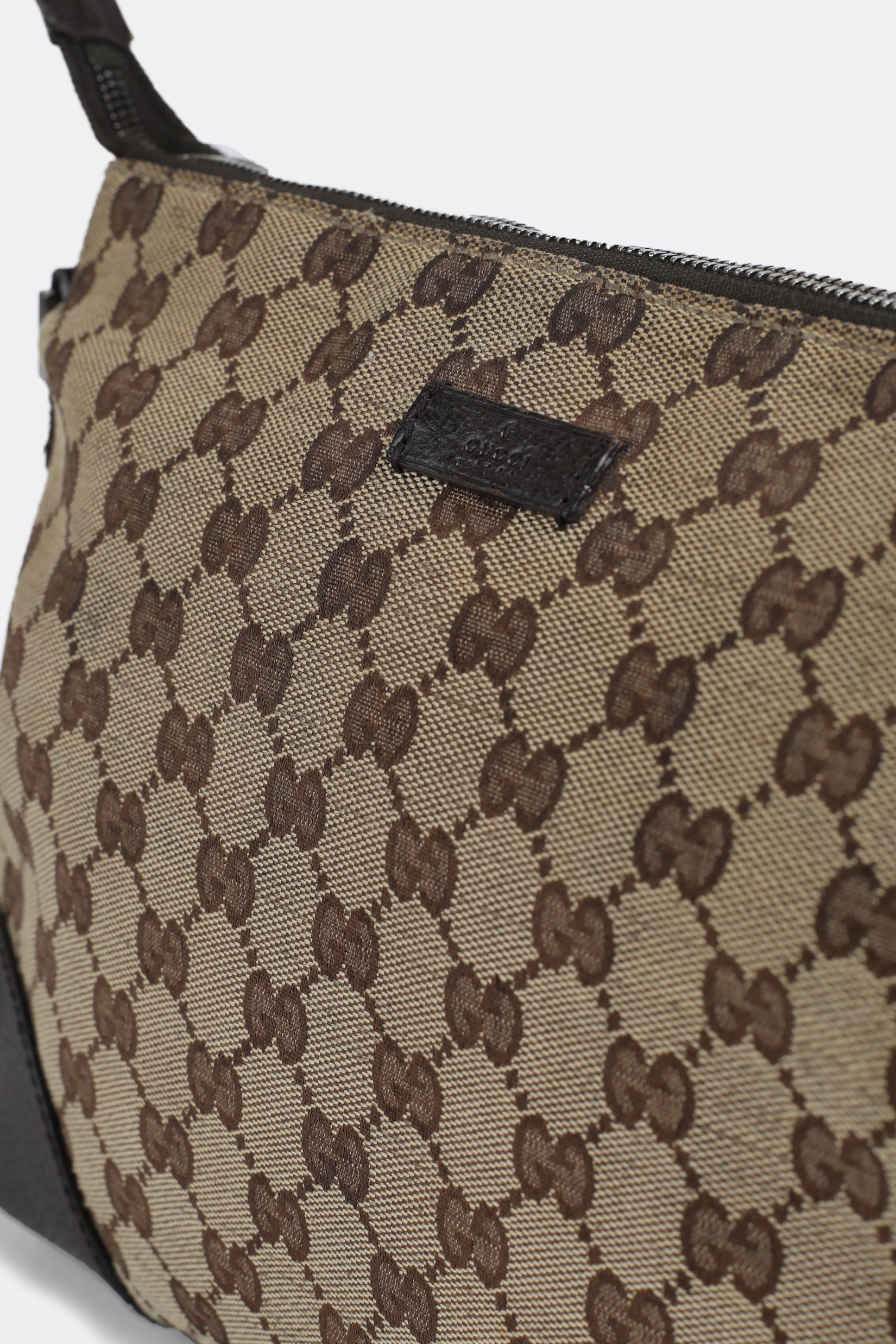 GUCCI ヴィンテージショルダーバッグ GUCCI Old Gucci Vintage Sherry Line GG Logo Hardware Leather